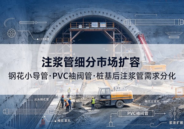 耿马注浆管细分市场扩容，隧道钢花小导管、PVC 袖阀管、桩基后注浆管需求分化